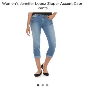 JENNIFER LOPEZ JEAN CAPRIS WITH ZIPPERS
